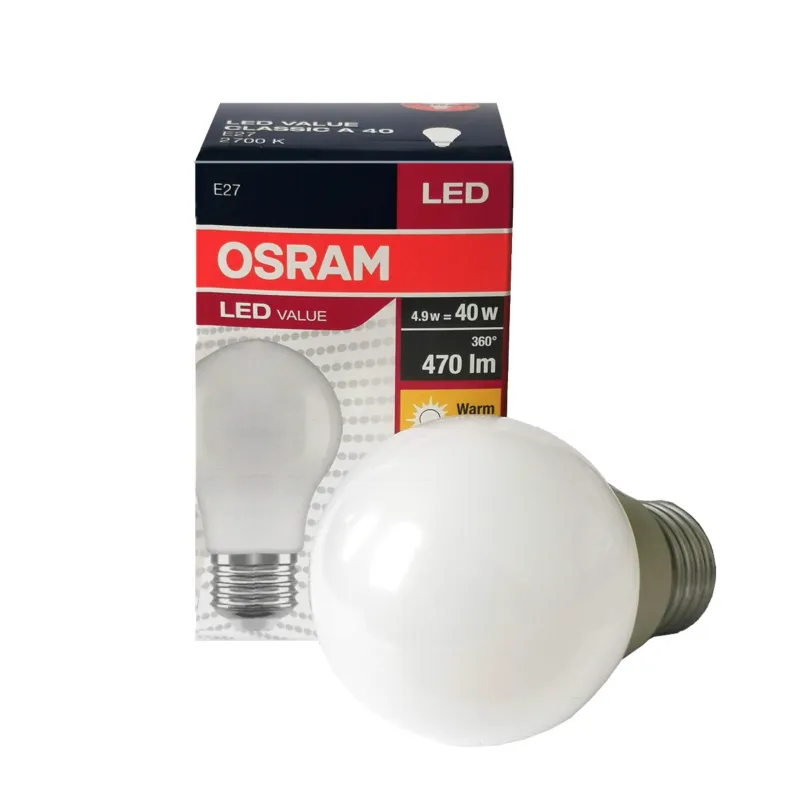 Value Classic 4.9W E27 A40 FR 6927 OSRAM Cena promocyjna