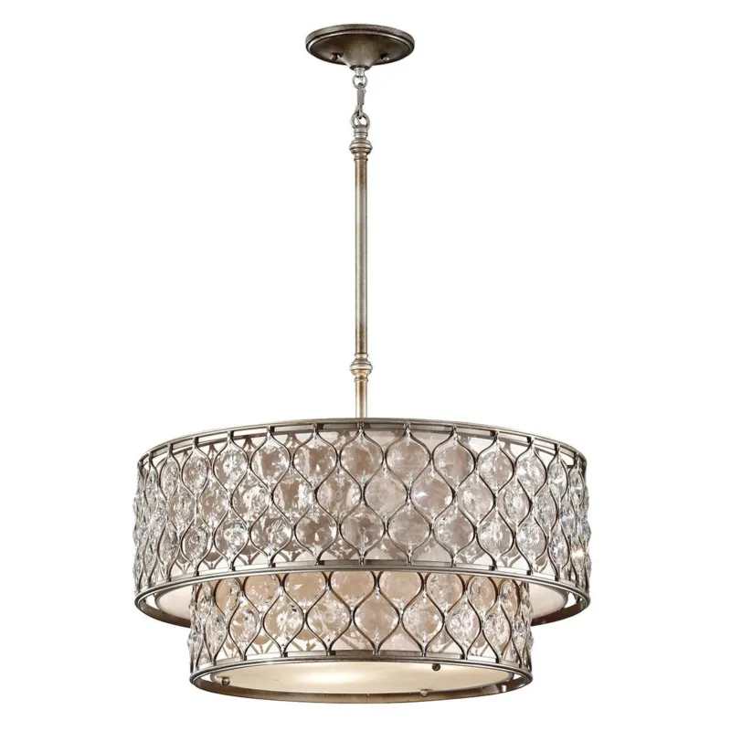 Dostępne od ręki LUCIA burnished silver FE-LUCIA-P-E-2TR Feiss