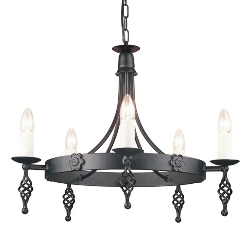 Dostępne od ręki BELFRY black BY5-BLACK Elstead Lighting