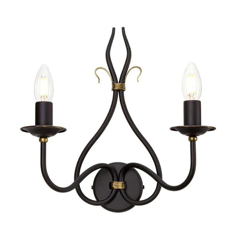 Najlepsza cena WINDEMERE rust and gold WM2 Elstead Lighting