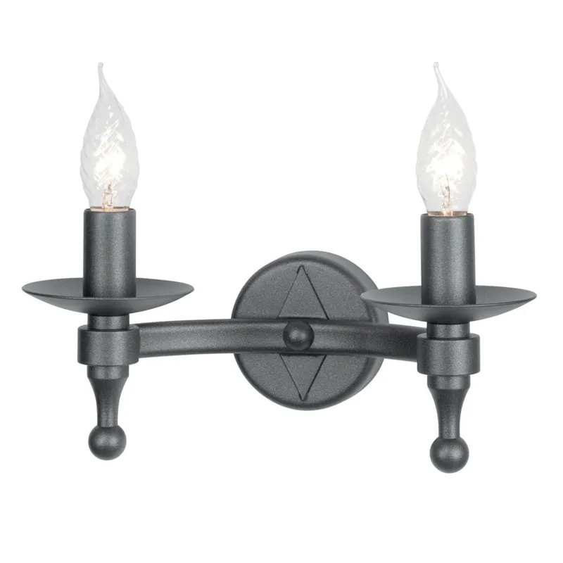 Popularny WARWICK graphite black WR2-GRAPHITE Elstead Lighting