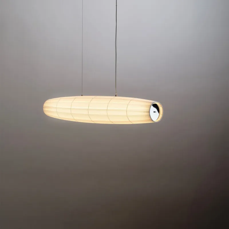 10 heures 10 Lampa wisząca Colonne horizontal szer. 100 cm biała Cena promocyjna
