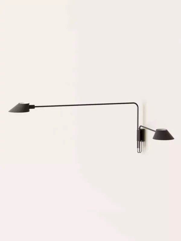 Aromas Lampa ścienna / kinkiet Duo wys. 50.5 cm czarny Dodaj do koszyka