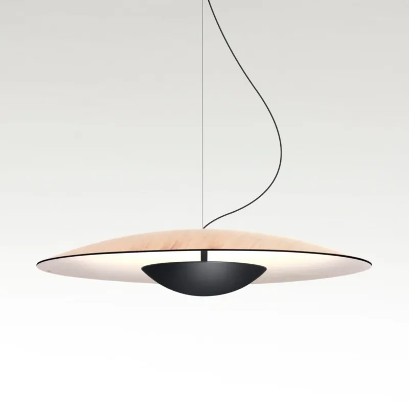 Marset Lampa wisząca Ginger śr. 32 cm dębowa ściemnialna Darmowy zwrot