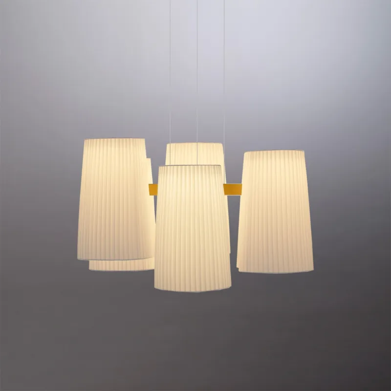 10 heures 10 Lampa wisząca Fiesta x6 śr. 77 cm biała Dostępne od ręki