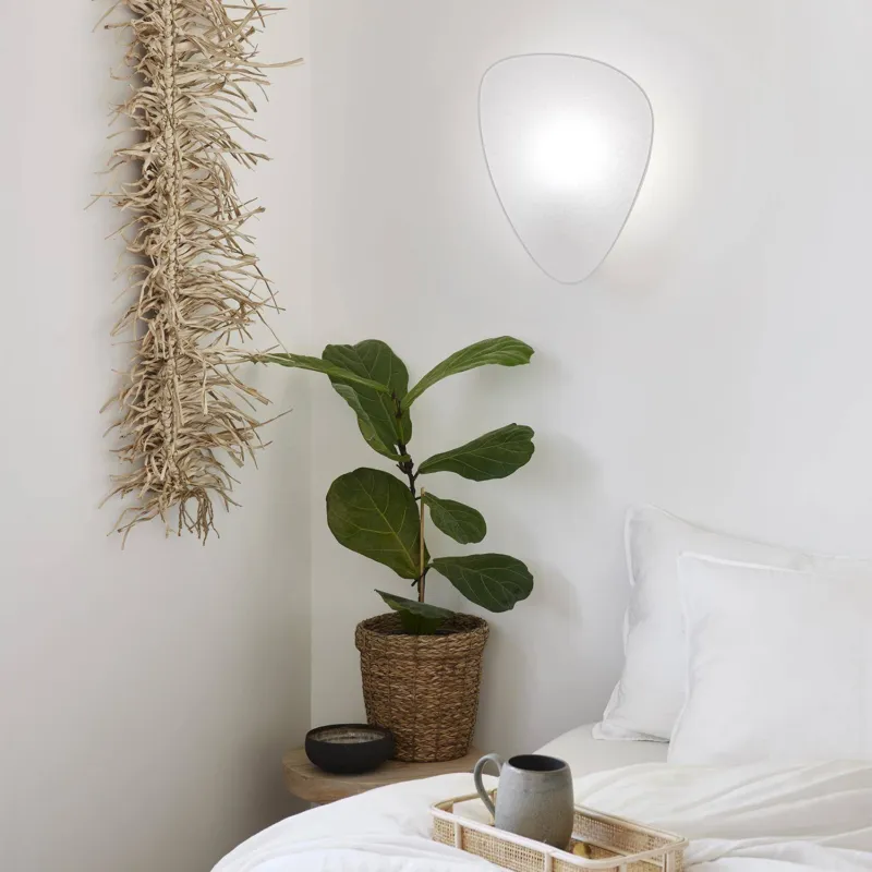 Market Set Lampa ścienna / kinkiet Screen biała wys. 42 cm Okazja