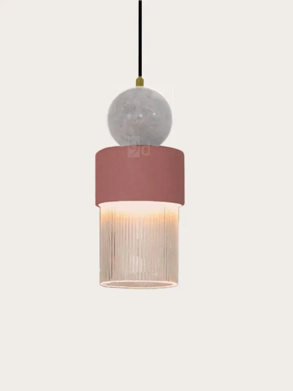 Aromas Lampa wisząca Glamm śr. 12 cm biały marmur / ceramika terakota Szybka dostawa