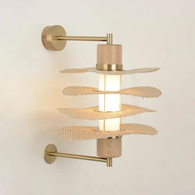 Nowość Market Set Lampa ścienna / kinkiet Rivage beżowy śr. 28 cm