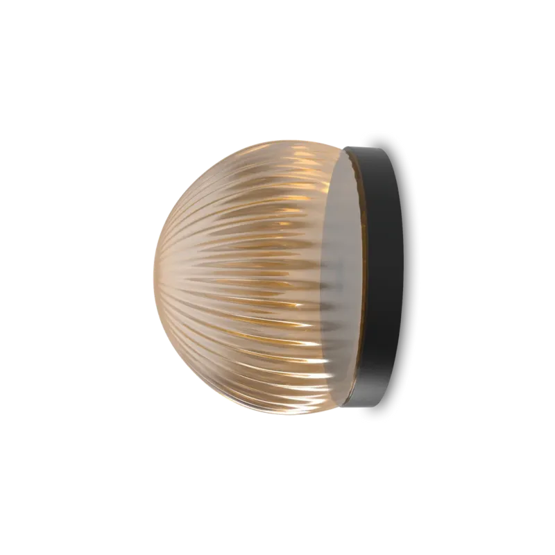 Ostatnia szansa Robin Lampa ścienna / sufitowa Roi Simple czarno-dymna śr. 12 cm
