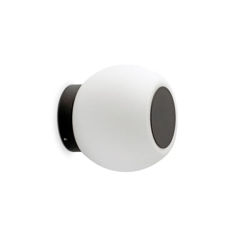Bezpieczne zakupy Faro Lampa ścienna / sufitowa Moy śr. 14 cm czarno-biała