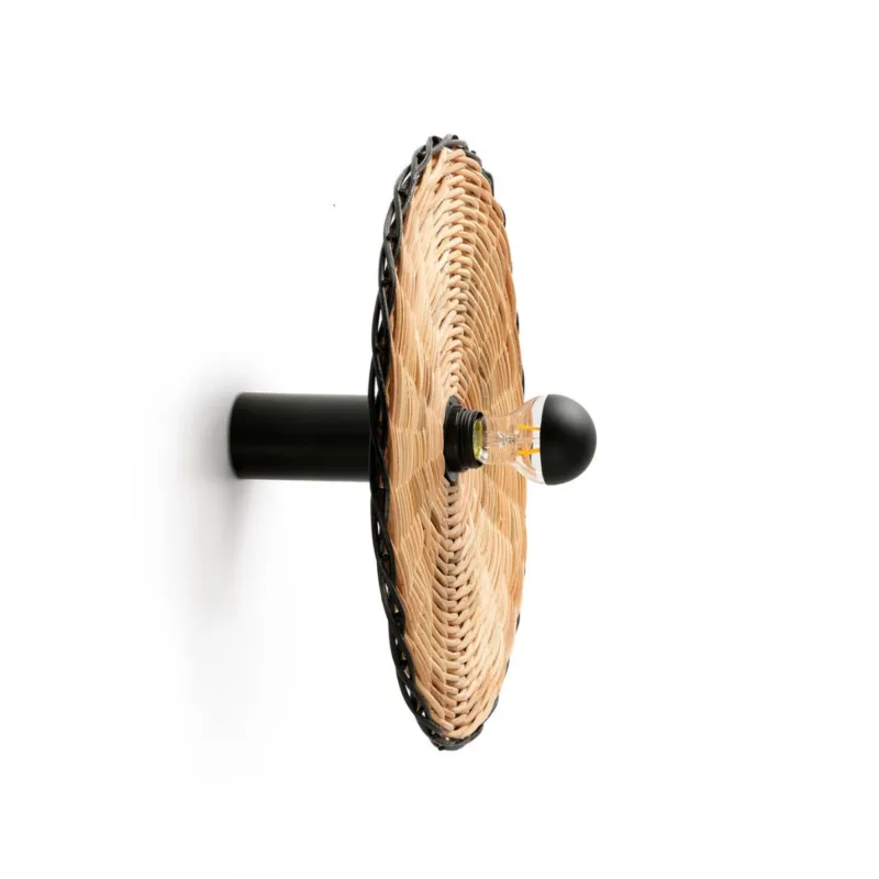 Wysoka jakość Faro Lampa ścienna / kinkiet Costas śr. 40 cm rattanowa