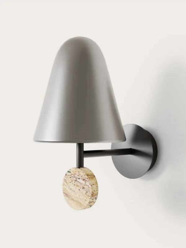 Aromas Lampa ścienna / kinkiet Stor szer. 17 cm czarno-niklowana trawertyn Sprawdź teraz