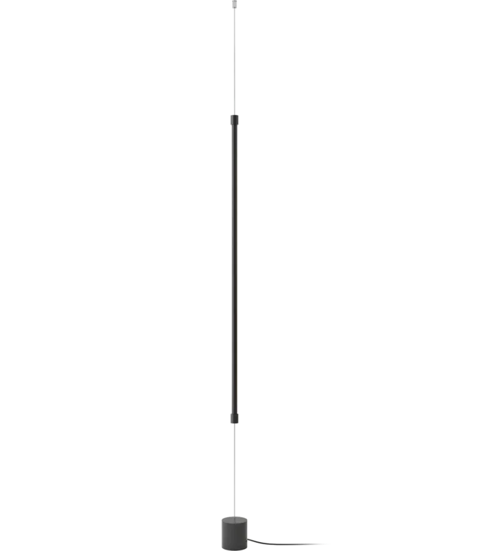 Nowość Robin Lampa podłogowa René czarna wys. klosza 120 cm
