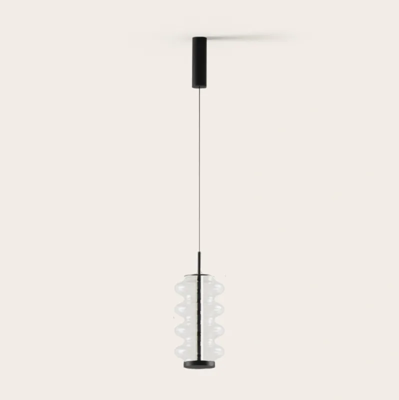 Oferta Aromas Lampa wisząca Vitree wys. 35,5 cm transparentne szkło / czarny metal