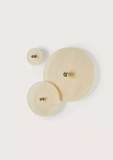 Aromas Lampa ścienna / kinkiet Tan Tan śr. 30-90 cm okrągły rattanowy Nowy