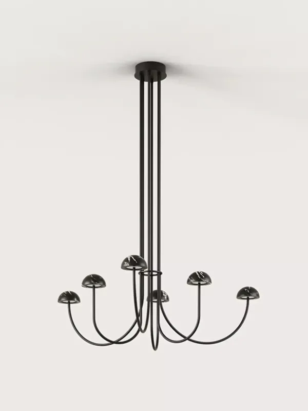 Tani Aromas Lampa wisząca Dussa 6 szer. 110 cm czarna