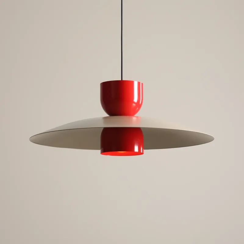 Artera Lampa wisząca Nutta śr. 65 cm beżowo-czerwona Okazja