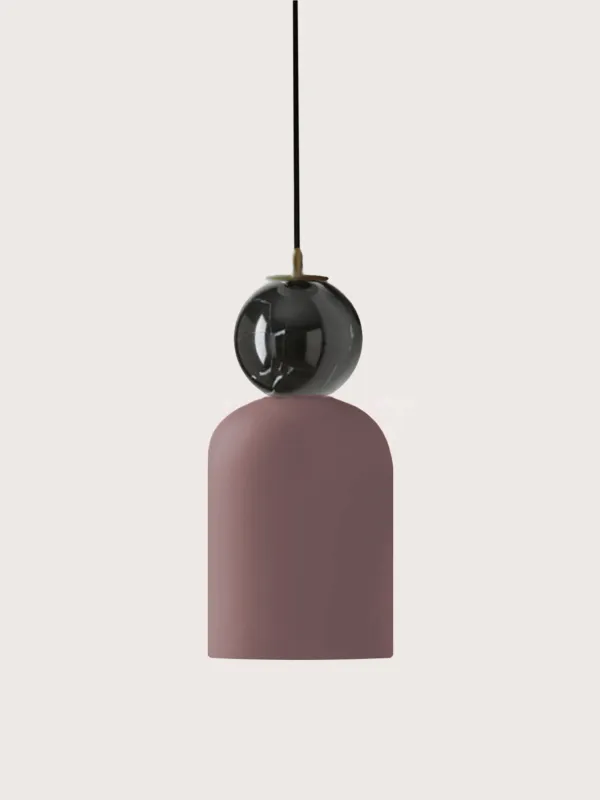Nie przegap Aromas Lampa wisząca Bell śr. 14 cm Dark Auburn / czarny marmur / złote wykończenie