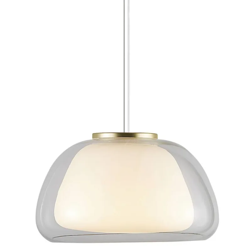 Nordlux Lampa wisząca Jelly biało-transparentna śr. 39 cm Szybka wysyłka