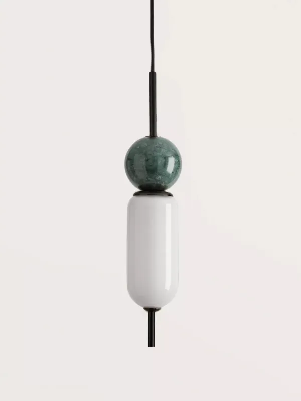 Aromas Lampa Anet czarna z zielonym marmurem Oferta czasowa