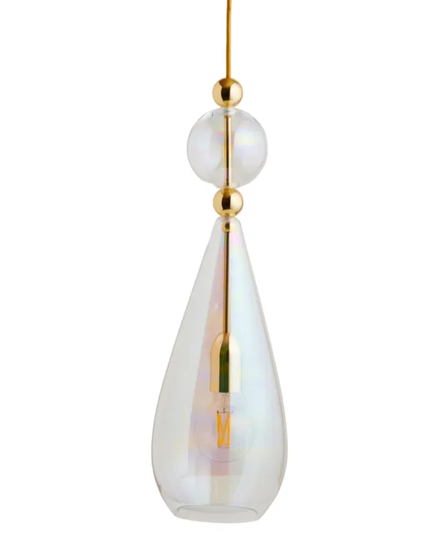 Tani EBB & FLOW Lampa wisząca Smykke Chameleon złota śr. 18 cm rozm. L