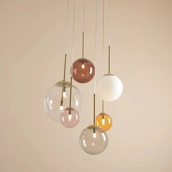 Kup online Artera Lampa wisząca Bosso 6 szer. 47 cm wielokolorowa