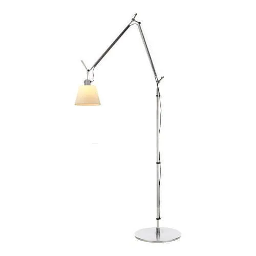 Artemide Lampa podłogowa Tolomeo Basculante srebrno-beżowa wys. 170 cm Tylko dziś