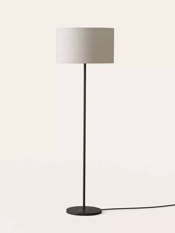 Aromas Lampa podłogowa Hedra wys. 118 cm biało-czarna Oferta limitowana