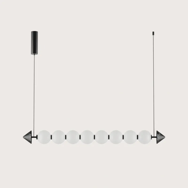Aromas Lampa wisząca Soko 8 szer. 120 cm czarny marmur Ograniczona ilość
