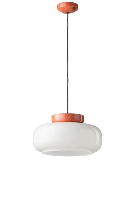 Bestseller Ferroluce Lampa wisząca Maracana śr. 37 cm czerwono-biała