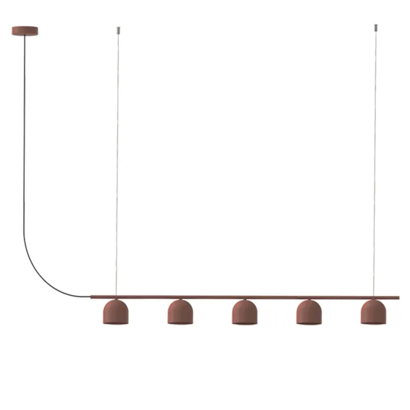 Robin Lampa wisząca Rio 5 Linear szer. 120 cm czerwona Do wyczerpania zapasów