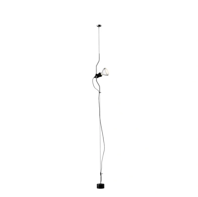 Wyjątkowa oferta Flos Lampa sufitowo-podłogowa Parentesi wys. klosza 58 cm chromowa