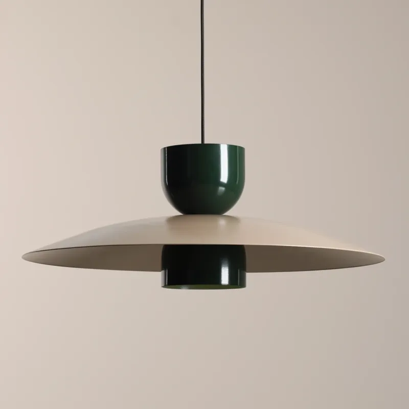 Artera Lampa wisząca Nutta śr. 65 cm beżowo-zielona Ostatnia szansa