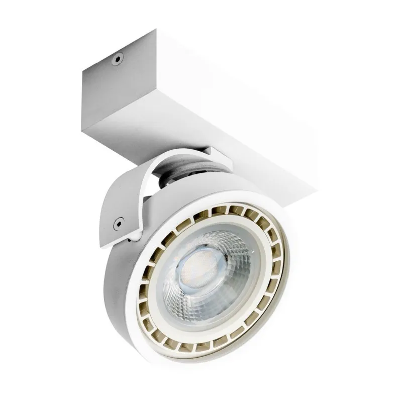 Łatwy zwrot Lampa natynkowa JERRY 1 230V Biała