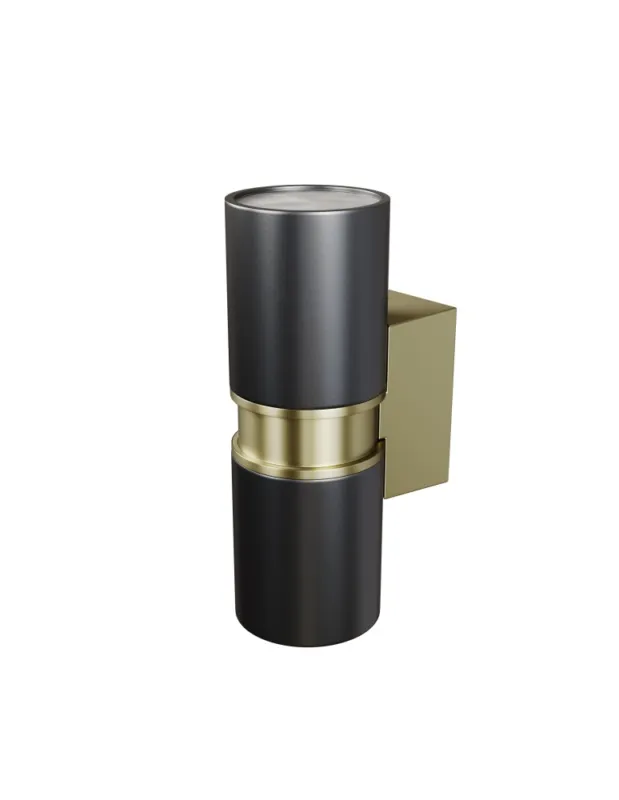 Premium Maytoni Zewnętrzna Bowery Kinkiet/Ścienna 2xGU10 50W IP54 Black O582WL-02B