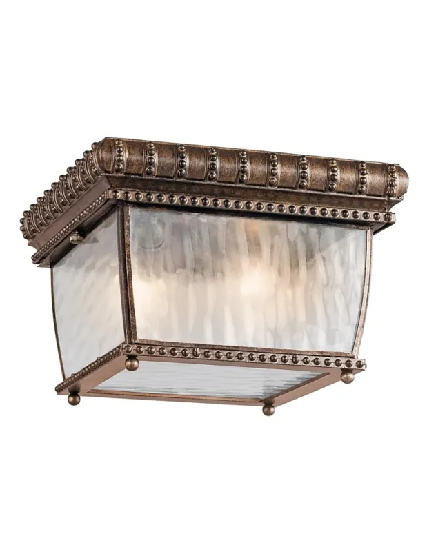 Hit sprzedaży Elstead VENETIAN RAIN Plafon E14 2x40W IP44 Szczotkowany Brąz KL-VENETIAN-F kolory-swiatla.pl
