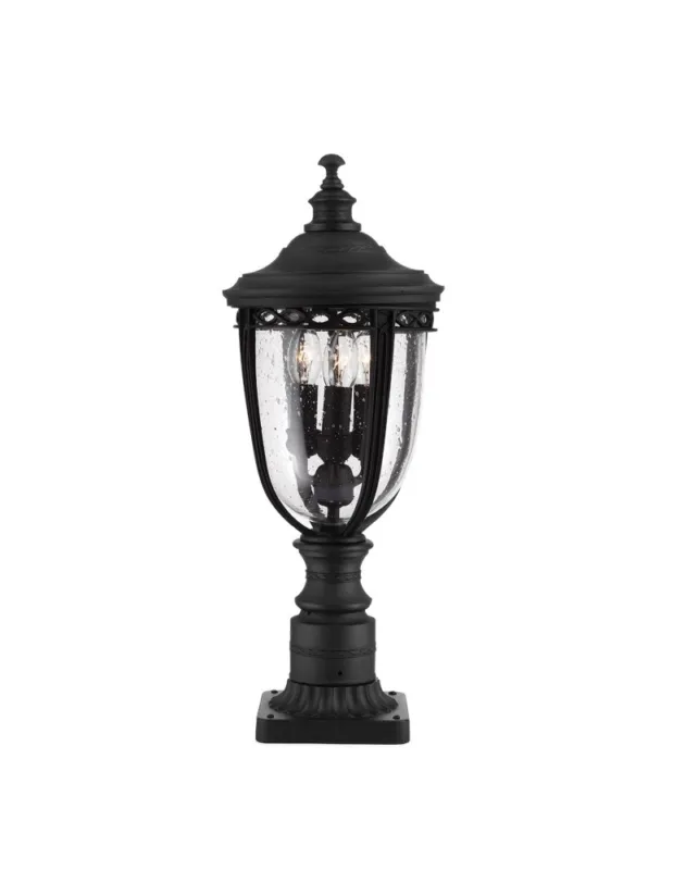 Elstead ENGLISH BRIDLE Stojąca Zewnętrzna E14 3x60W IP44 Czarny FE-EB3-M-BLK kolory-swiatla.pl Oferta