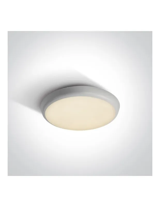 Wyjątkowa oferta One Light biały plafon LED 25 cm zewnętrzny wewnętrzny Livisi 67366/W/W IP54 kolory-swiatla.pl