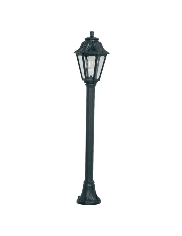 Rabat Fumagalli Zewnetrzna Latarnia ogrodowa Mizar - 1xE27 czarna (FMG-MIZAR-ANNA-BLK)