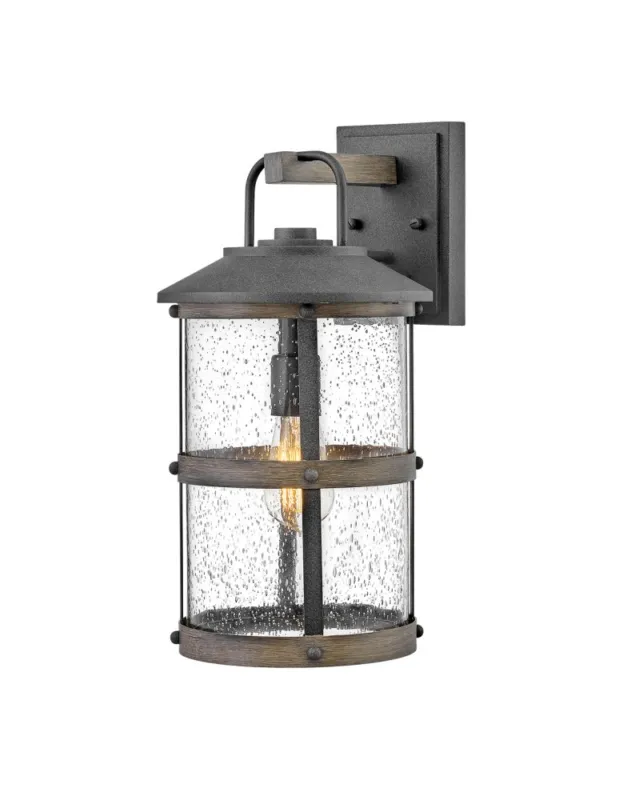 Quintiesse Średnia latarnia naścienna Lakehouse - 1 źródło światła IP44 Elstead Lighting QN-LAKEHOUSE2-M-DZ Ostatnia szansa