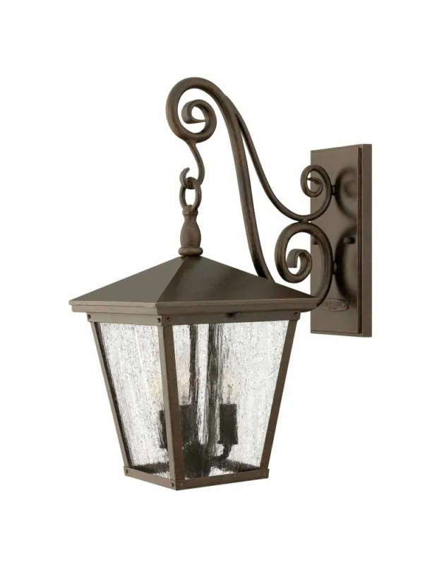 Do wyczerpania zapasów Elstead Lighting Średnia latarnia naścienna Trellis - 3 źródła światła IP44 HK-TRELLIS2-M