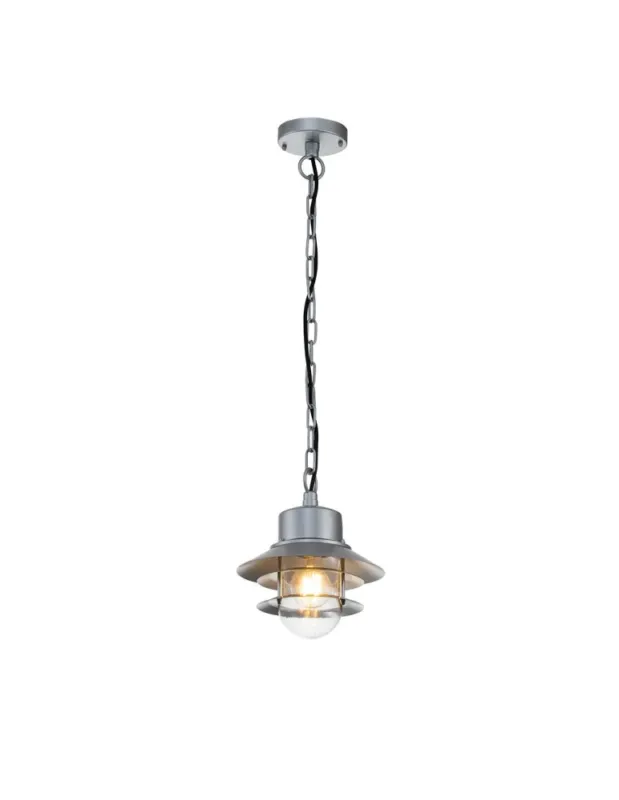 Elstead Lighting Latarnia wisząca Copenhagen - 1 źródło światła - Srebrna IP44 COPENHAGEN8-SIL Łatwy zwrot