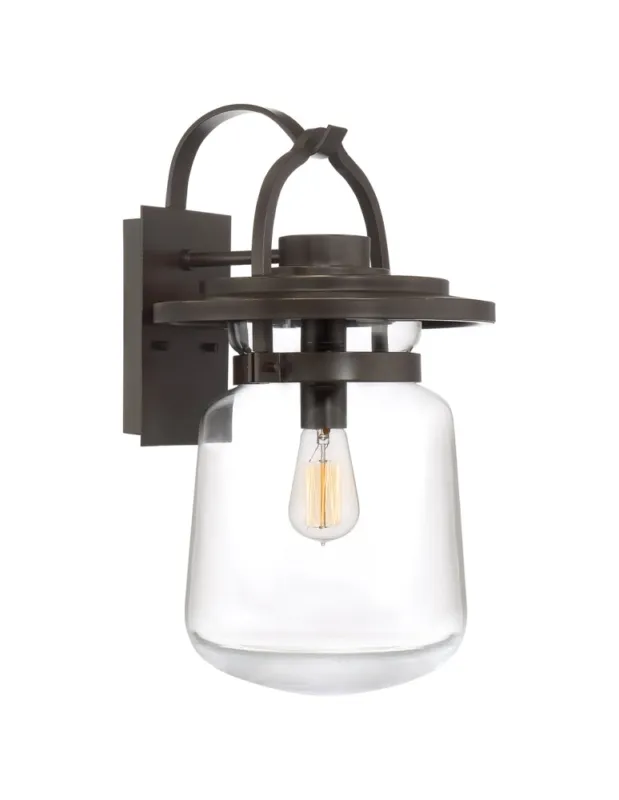 Quintiesse Duża latarnia naścienna Lasalle - 1 źródło światła IP44 Elstead Lighting QN-LASALLE-L-WT Cena promocyjna