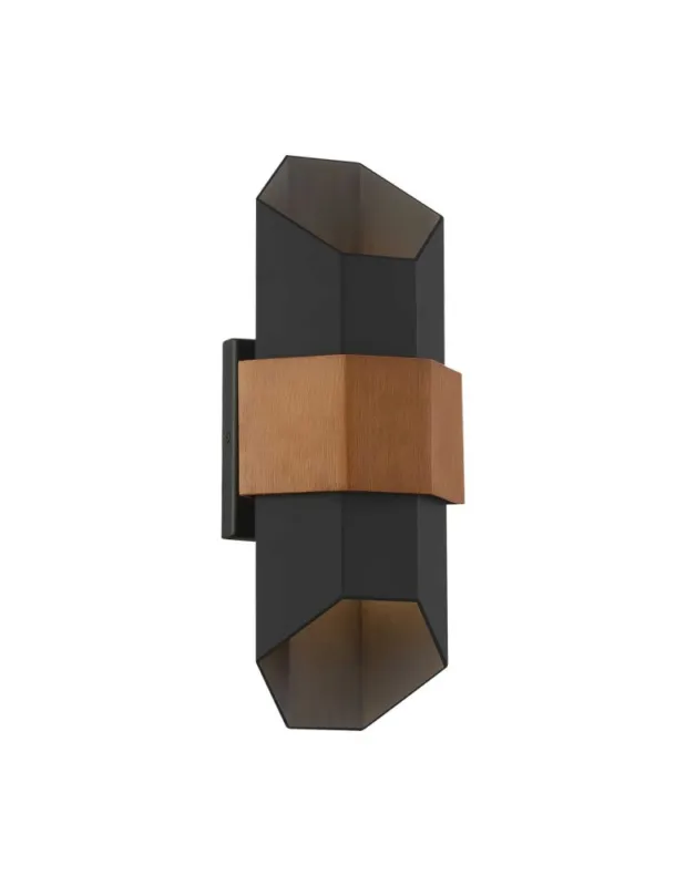 Elstead Lighting Średnia latarnia naścienna Chasm IP44 QZ-CHASM-M-BKW Nowy