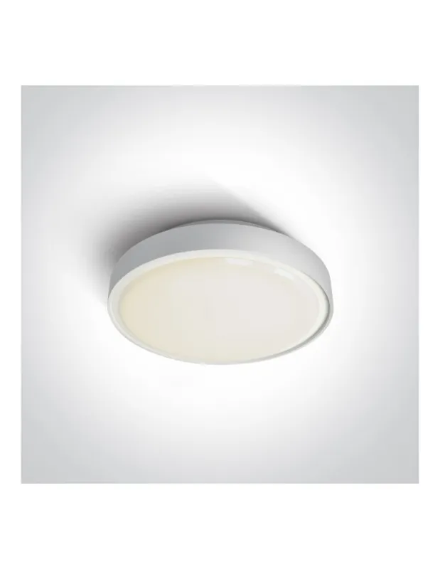 Do wyczerpania zapasów One Light plafon do montażu na ogrodzie 26 cm Poka 67280N/W/W IP65 kolory-swiatla.pl