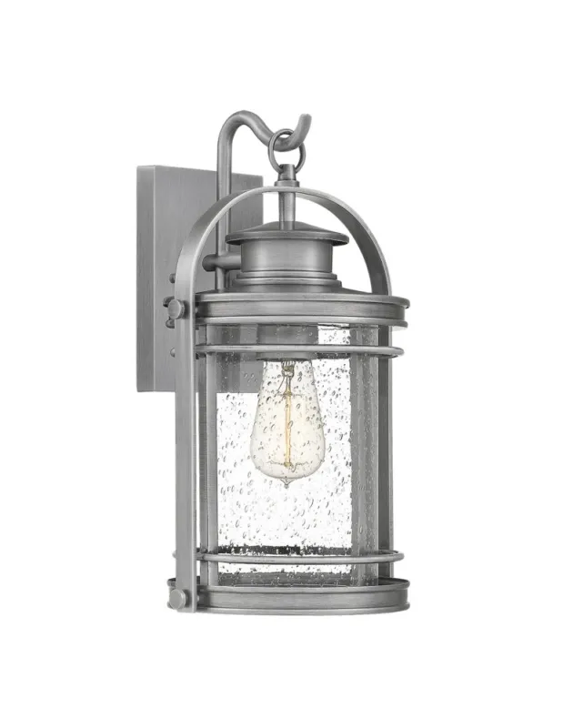 Quintiesse Średnia latarnia naścienna Booker - 1 źródło światła IP44 Elstead Lighting QN-BOOKER-M-IA Ostatnie sztuki