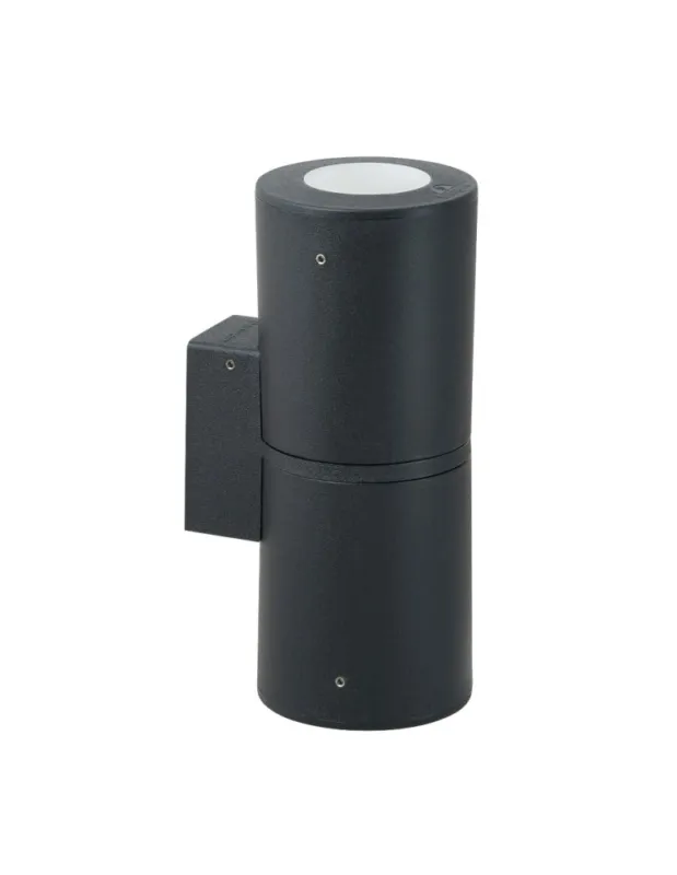 Zniżka Fumagalli Zewnetrzna Latarnia naścienna Franca - 2 źródła światłaxGU10 czarna (FMG-FRANCA90-2LT-BLK)