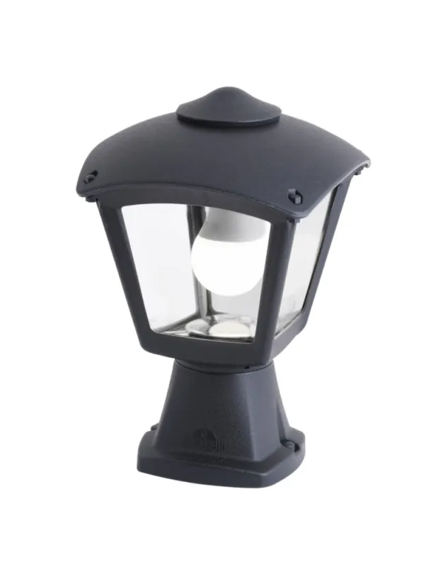 Ostatnie sztuki Fumagalli Zewnetrzna Latarnia cokołowa Disma - 1xE27 czarna (FMG-DISMA-ROBY-BLK)