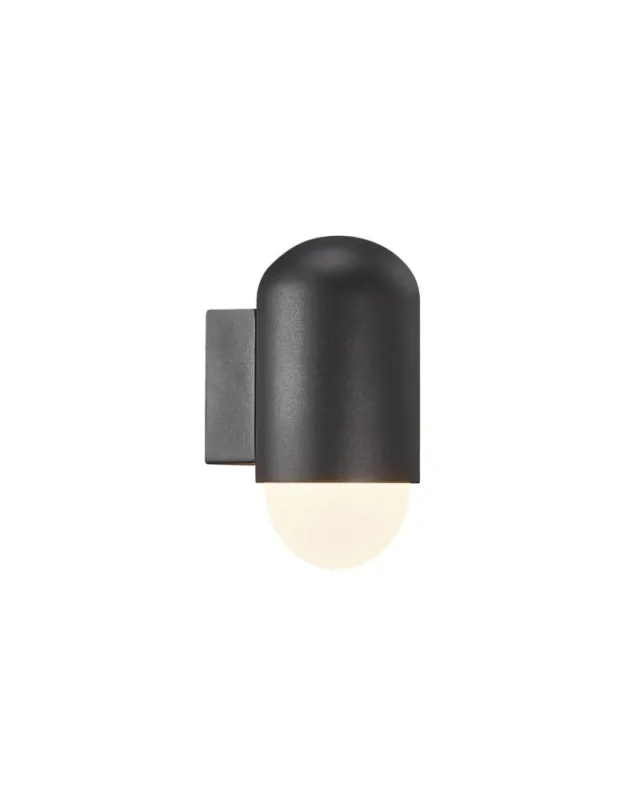 NORDLUX HEKA Lampa Ścienna E27 15W Aluminium Czarny 2118211003 Kup teraz