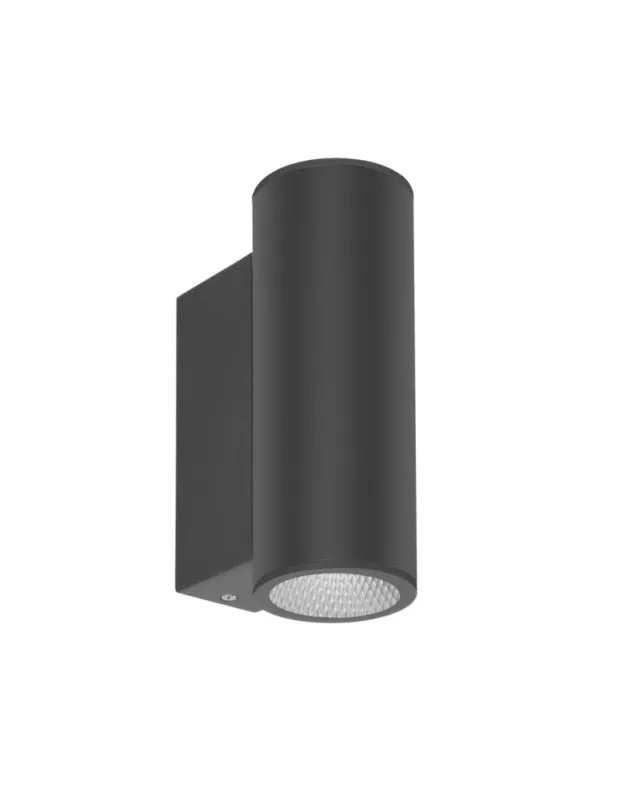 Italux Lenta 4K Zewnętrzna Ścienna Czarny piaskowany IP54 2xLED 14W 4000K OWL-2804-2-4K kolory-swiatla.pl Zamów dziś